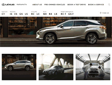 Tablet Screenshot of lexusofparramatta.com.au